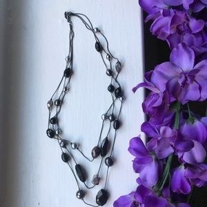 Classy multi strand necklace
